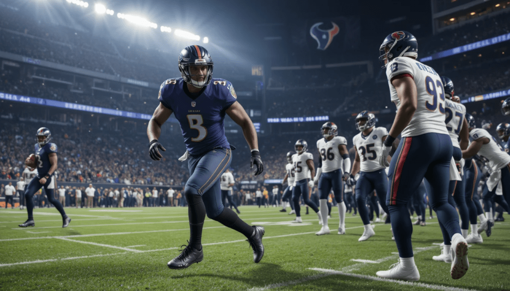 baltimore ravens vs texans match player stats